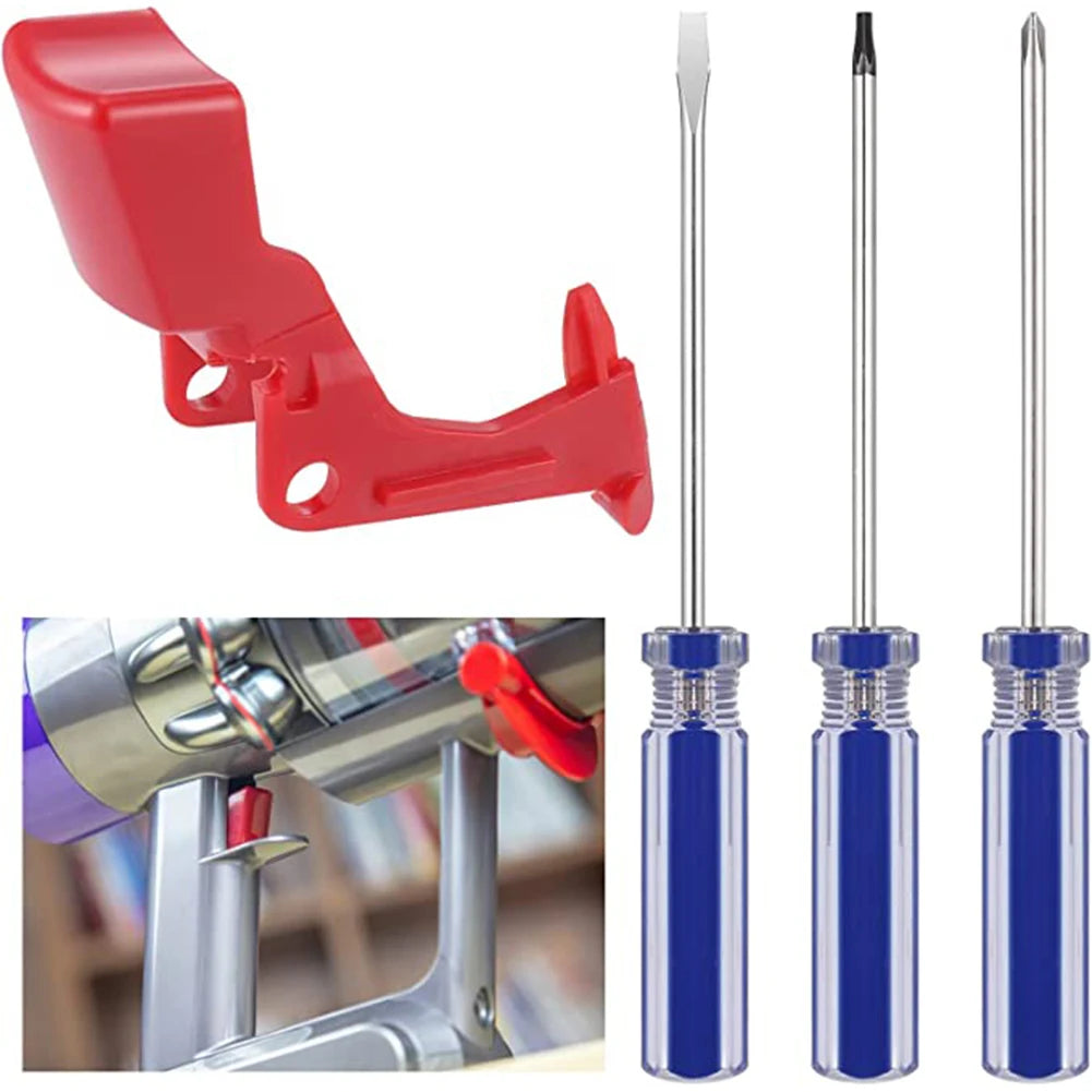 For Dyson V10/V11 Replacement Red Trigger Switch Button Upgraded Replacement Trigger Button With 3Pcs Screwdrivers Beauty World Shop