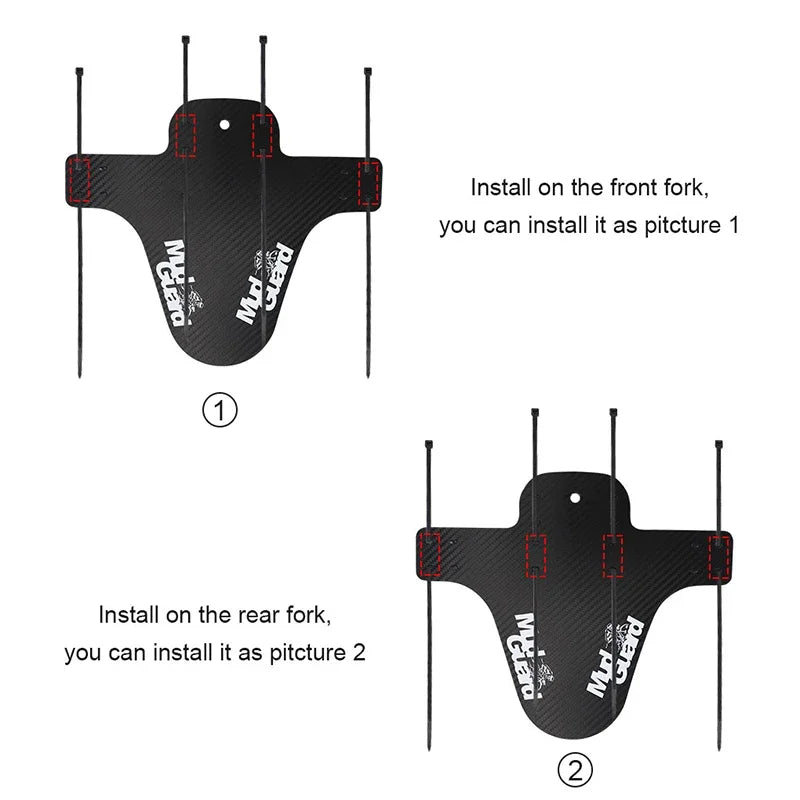 1 PC Colorful Bicycle Fenders Front Rear Common Mudguard MTB Mud Guard Wings Cycling Accessories Road Bike Protective Parts Beauty World Shop