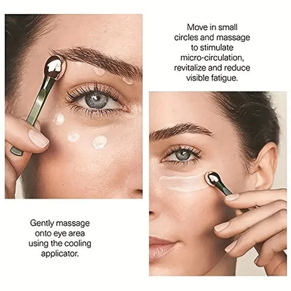 1pc Eye Roller Massage Stick Eye Cream Applicator Cosmetic Spatula Anti Wrinkle Facial Spoon Gold Alloy Face Thin Skin Care Tool Beauty World Shop