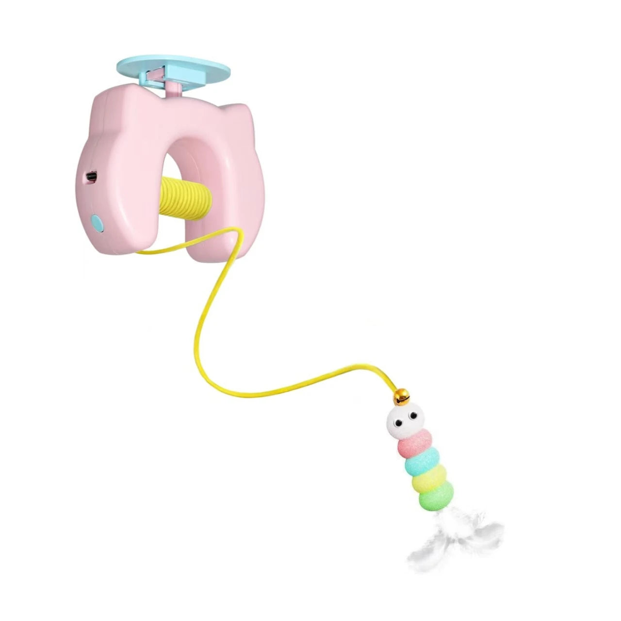 New Type Of Electric Cat Toy with 2 Ropes Smart Hanging Door Auto Swing Feather Toy A Self-entertainment And Cat-teasing Wonder Beauty World Shop