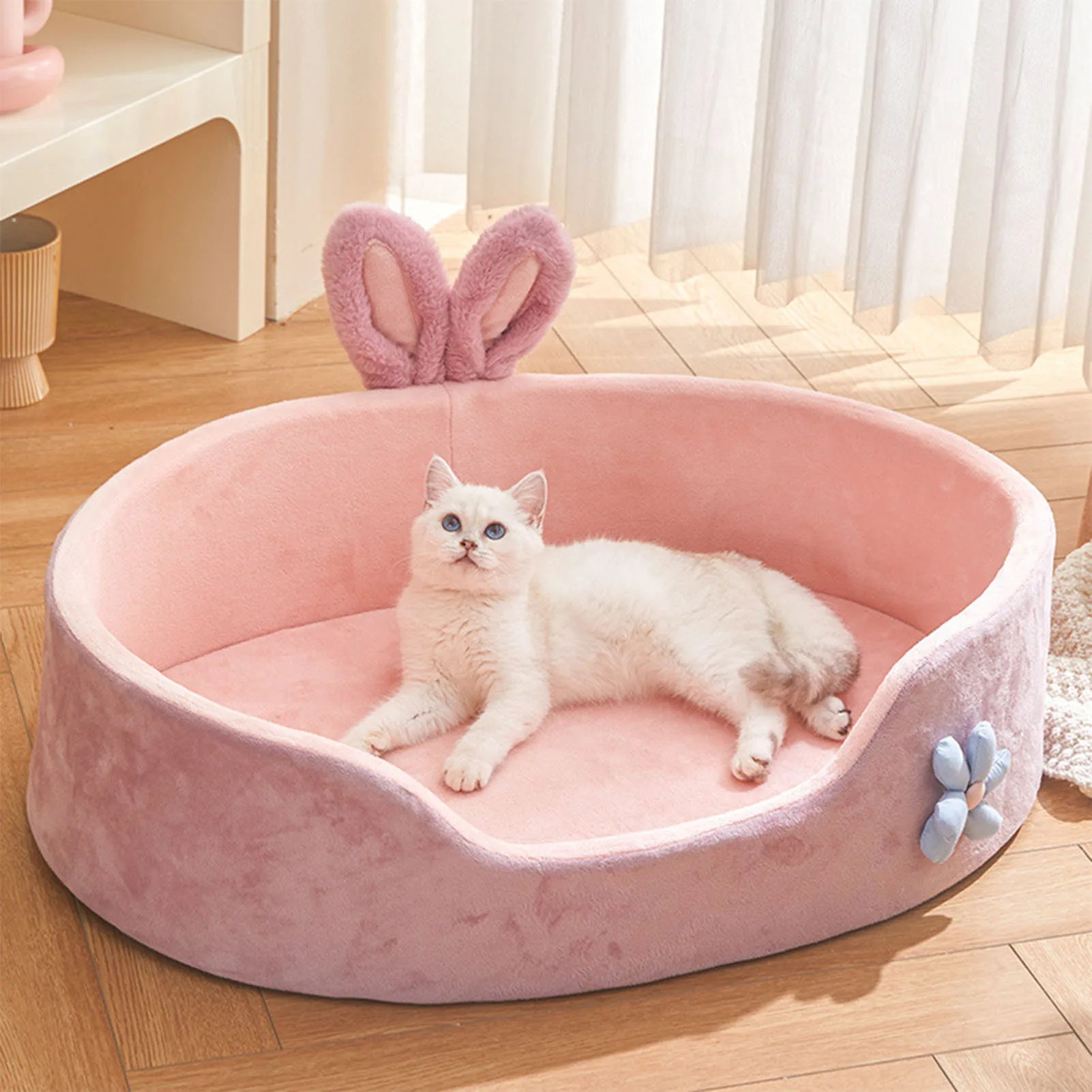 Detachable Pet Bed  Pet Bed Detachable Washable Dog Sleeping Bed Soft Comfortable Warm Cat Bed for Four Seasons Soft Pet Bed Beauty World Shop