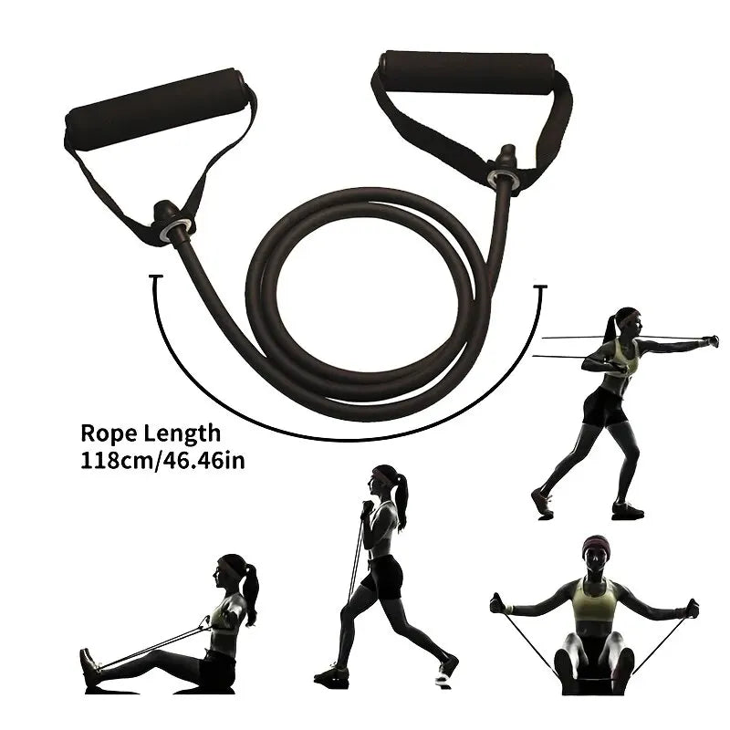 Resistance Bands With Handles, Exercise Bands, Workout Bands With Handles For Men Women, Strength Training Equipment At Home Beauty World Shop