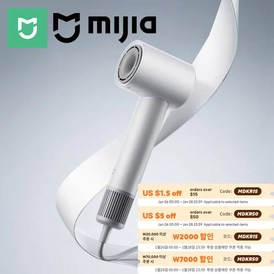 MIJIA H501 SE High Speed Hair Dryer 62m/s Wind Speed Negative Ion Hair Care 110,000 Rpm Professional Dry 220V CN Version Beauty World Shop