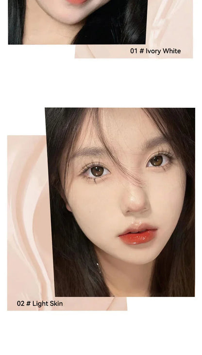 The liquid foundation is light, matte, naturally brightening, and does not come off makeup. The natural complexion is frosty, Beauty Trend Shop