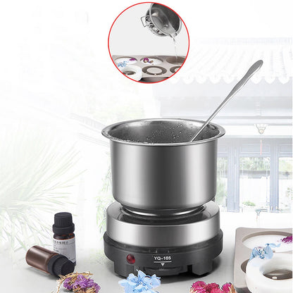 1 Set Candle Making Kit Pouring Pot Candle Making Supplies Tools Kit Diy Handmade Wax Candles with Wax Melting Hot Plate Beauty World Shop