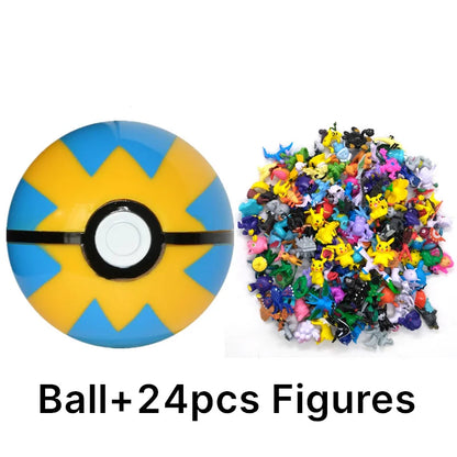 аниме фигурки Toys 7Cm Elf Ball 2-3cm Anime Action PokeBall Figures Monster Toy Model Dolls Children Christmas Gift Beauty World Shop