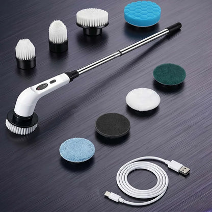 Household Cordless Spin Scrubber Kitchen Gadgets Hair Brushes Bathroom Broom Toilet Mops Electric Multipurpose Cleaning Brush Beauty World Shop