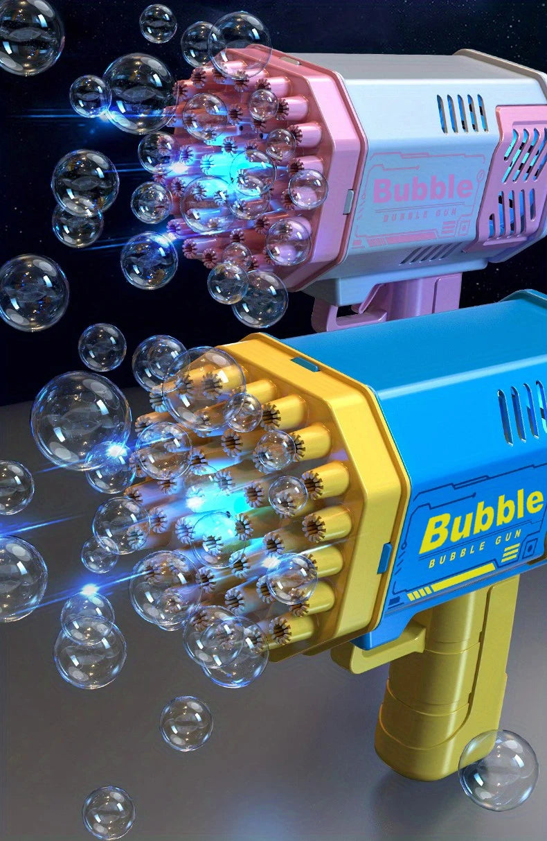 40 Hole Rocket Launcher Handheld Portable Electric Automatic Bubble Gun Party Birthday Gift Toy(without Bubble Water) Beauty Fashion