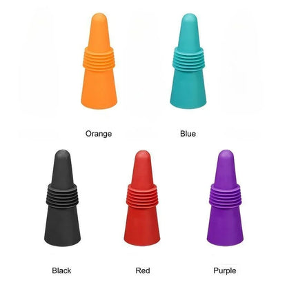 1PC Silicone Wine and Beverage Bottle Cap Set Leak Proof Champagne Bottles Sealer Stoppers Wine Cork Saver Stopper Reusable Beauty World Shop