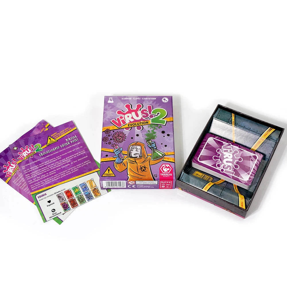 Virus! - Juego de cartas - El Juego mas contagioso. Edicion Española. +8 años VIRUS! 2 Evolution (Expansión) - Juego de cartas ( Beauty World Shop