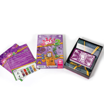 Virus! - Juego de cartas - El Juego mas contagioso. Edicion Española. +8 años VIRUS! 2 Evolution (Expansión) - Juego de cartas ( Beauty World Shop