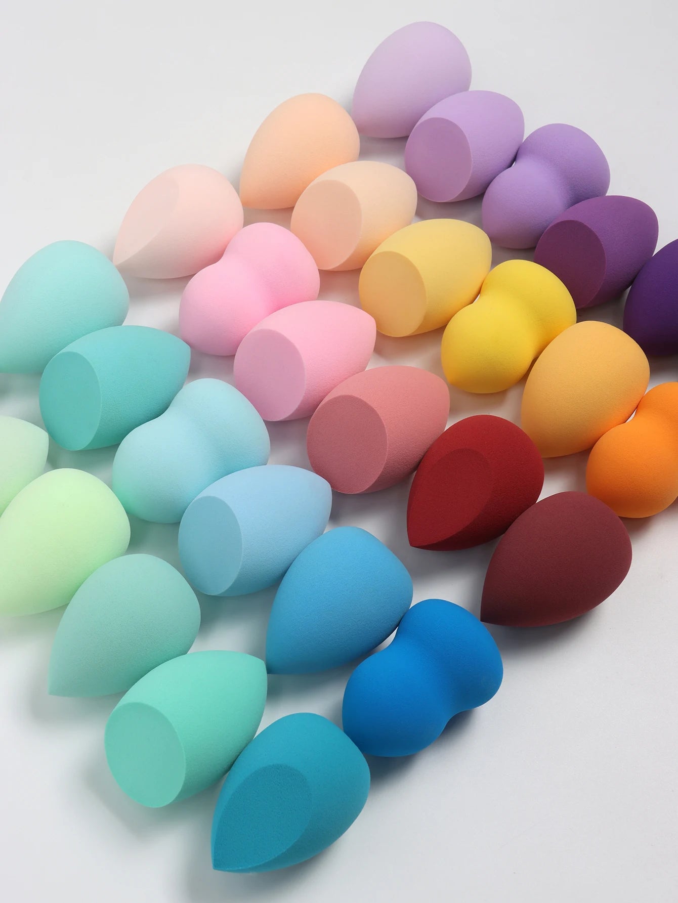 Make-Up Eggs 3-5-10-15-20-30-50 Pack, Color and Shape Random Foundation Beauty Sponge Blend, Liquid, Cream and Powder Flawless, Beauty World Shop