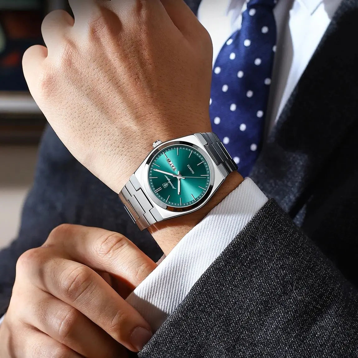 POEDAGAR Exquisite Business Men Watch Stainless Steel Waterproof Luminous Man Wristwatch Date Week Classic Men's Quartz Watches Beauty World Shop