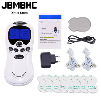 Tens Unit Electrode Acupuncture Electric Digital Therapy Massageador Machine Pulse Body Slimming Massager Apparatus Health Care Beauty World Shop