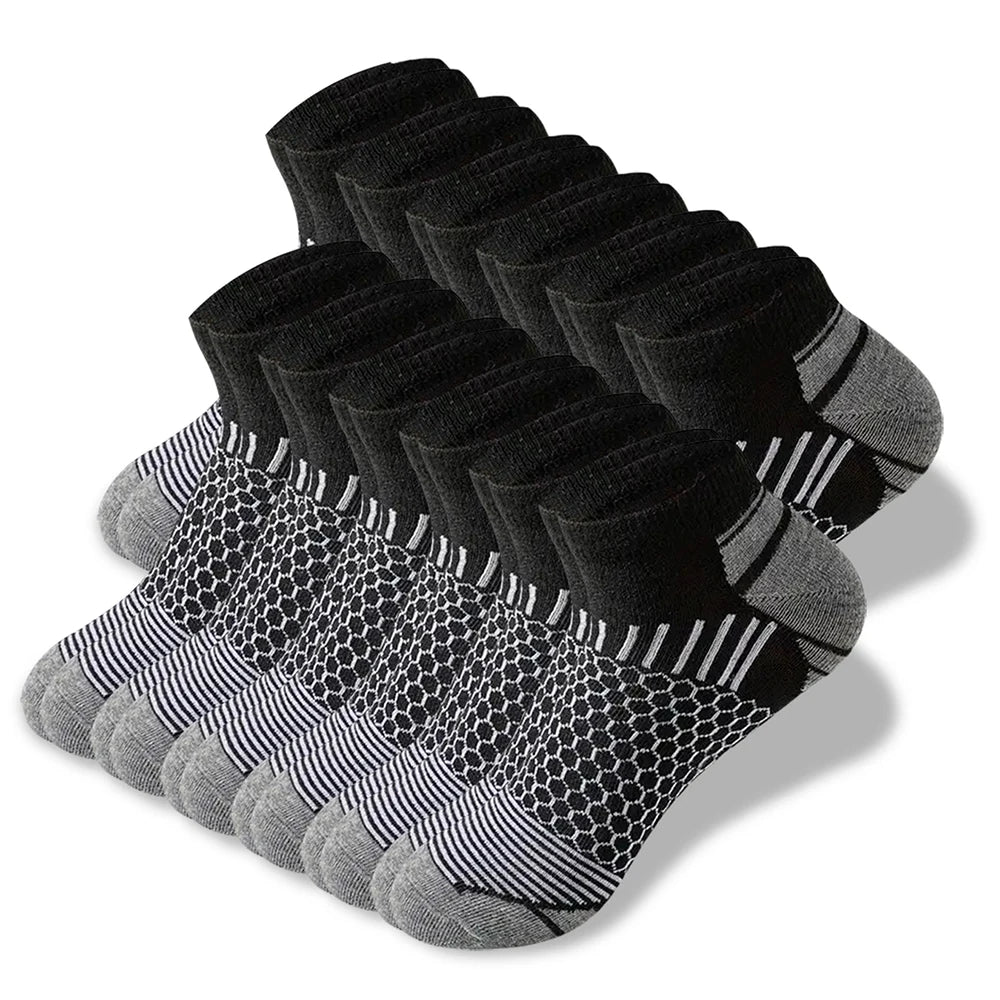 6/12 Pairs Colorful Men's Low Tub Socks Fashion Comfortable Autumn Classic Black Business Sock High-quality Men's Short Socks Beauty World Shop