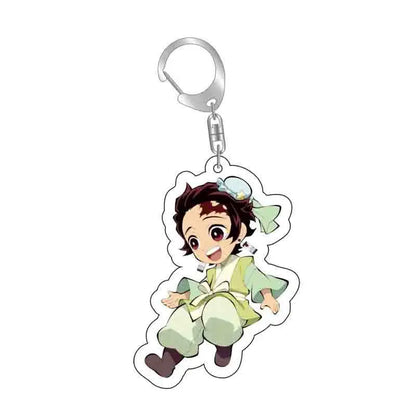 Demon Slayer doll toy Kimetsu No Yaiba Blade of Ghost Keychain Acrylic Pendant Car Key Chain Fans kids Xmas Gift Anime Jewelry Beauty World Shop