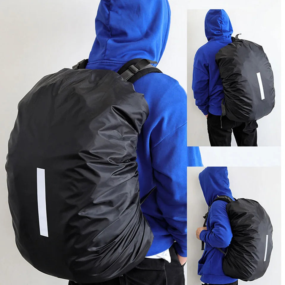 KoKossi 1Pcs 20-60L Outdoor Hiking Backpack Rain Cover Backpack Waterproof Cover Cycling Hiking Reflective Rain Cover Unisex Beauty World Shop