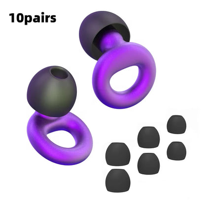Silicone Earplugs for Swimming Sleep Noise Cancel Noise Reduction-Soundproof Reduce Disturbances -Quality loop Earplugs Beauty World Shop