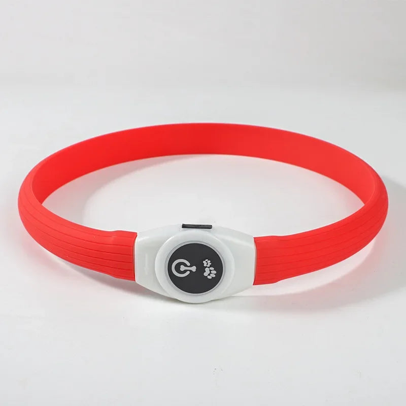 New Led Luminous Dog Collar PVC Waterproof , For Large Medium Small Dogs Collar Usb Light Night Safety Pet Glowing Accessories Beauty World Shop