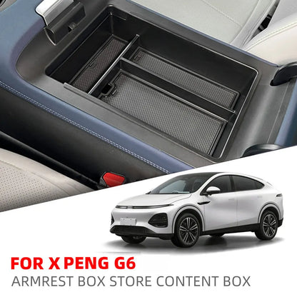 Car Armrest Storage Box for Xpeng G6 X Peng Organizer Central Console Storage Box Container Tray Interior Accessories Beauty World Shop
