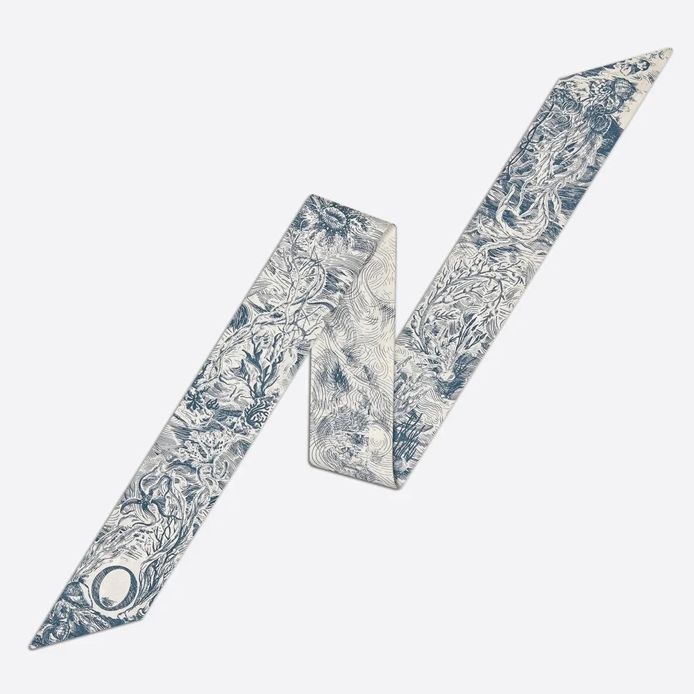 26 Letters Tarot Constellation Bag Scarf Twill Silk Scarves Women New Neckerchief Hair Headbands Beauty World Shop