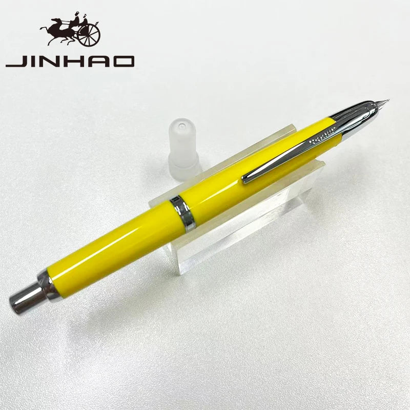 Jinhao 20 Press Retractable Fountain Pen EF/F Nib with Converter Resin Writing Gift Pen Beauty World Shop