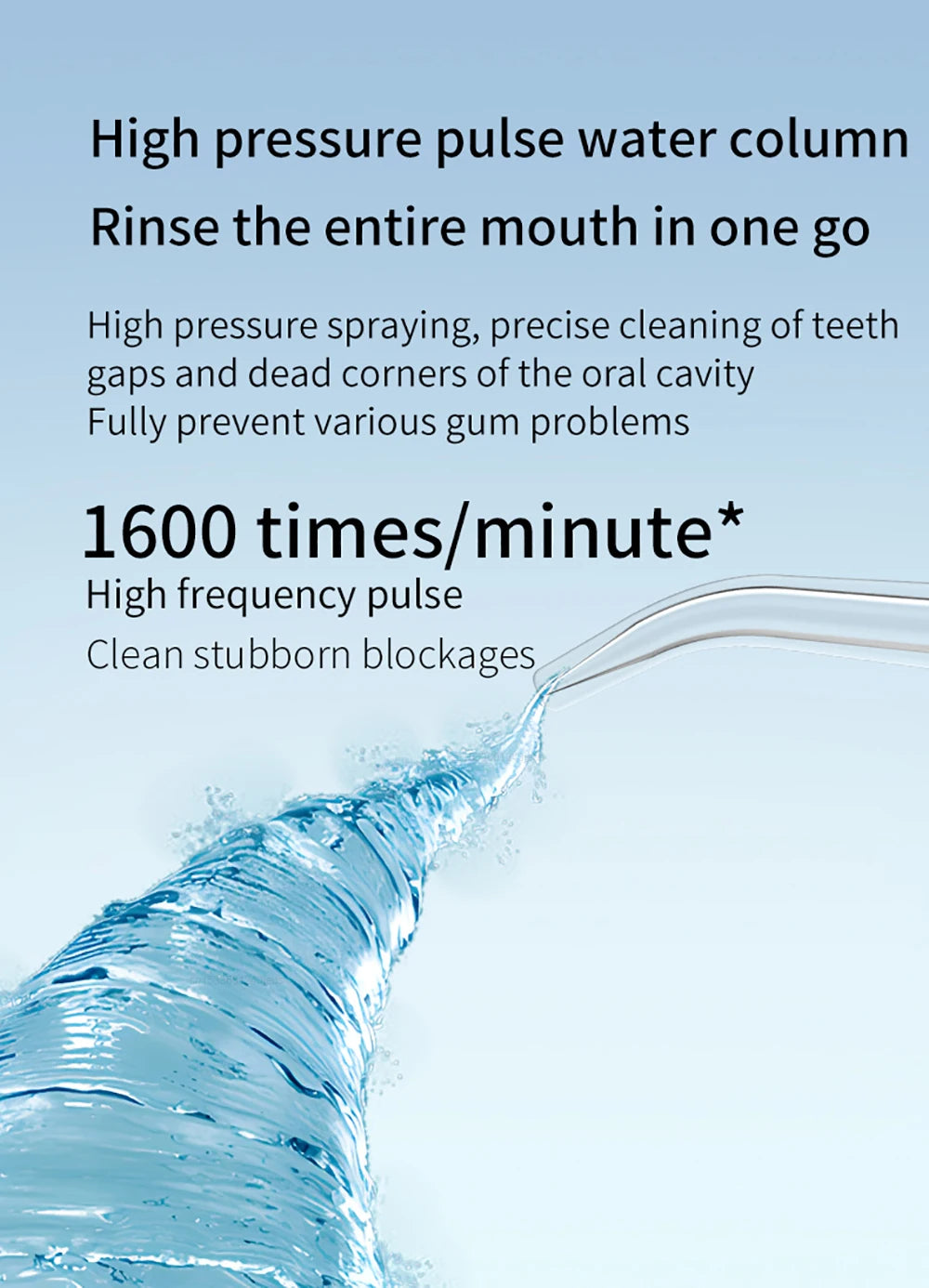 Teeth Water Flosser Electric Oral Irrigator Portable Home Dental Cleaning Teeth Rechargeable Waterproof Teeth Cleaner Oral Care Beauty World Shop