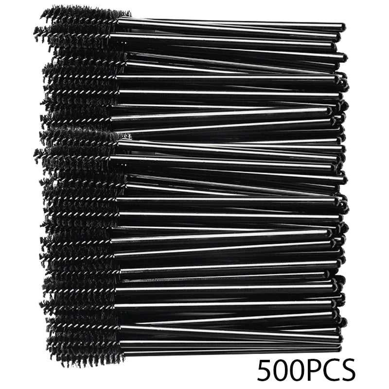 500/1000PCS Eyelashes Brushes Set Wholesaler Lash Mascara Brush For Lashes Extension Eyebrow Wands Applicator Makeup Tools Beauty World Shop