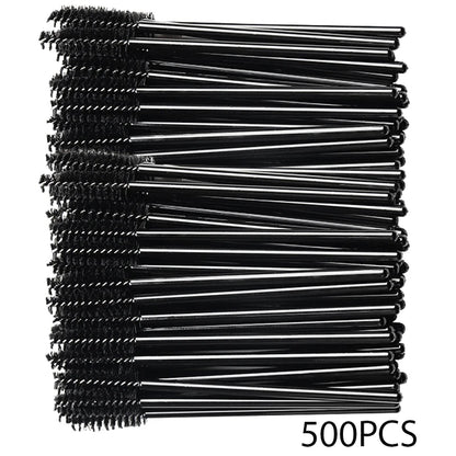 500/1000PCS Eyelashes Brushes Set Wholesaler Lash Mascara Brush For Lashes Extension Eyebrow Wands Applicator Makeup Tools Beauty World Shop