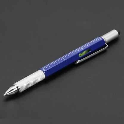 7 in 1 Multifunctional Pen Touch Screen Stylus Capacitive Pen with Screwdriver Ruler Levelgauge Refillable Ballpoint Pencil Tool Beauty World Shop