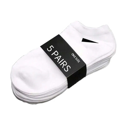 5/10 /20/30 Pairs Unisex Casual Plain Color Boat Socks Thin Breathable Comfy Anti Odor Sweat-absorbing Ankle Socks For Men Women Beauty World Shop