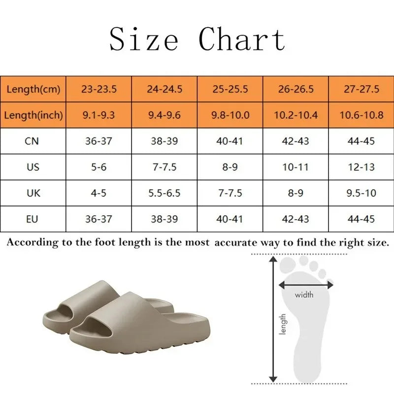 Coconut Slippers Cloud Thick-soled Sandals Summer Fashion Soft Bottom Beach Men Slippers Women's Sandals  EVA Slides Beauty World Shop