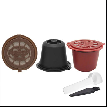 Reusable Coffee Capsule for Nespresso Machine with Stainless Filter Mesh Icafelas Refill Espresso Pod Kitchen Tamper Accessories Beauty World Shop
