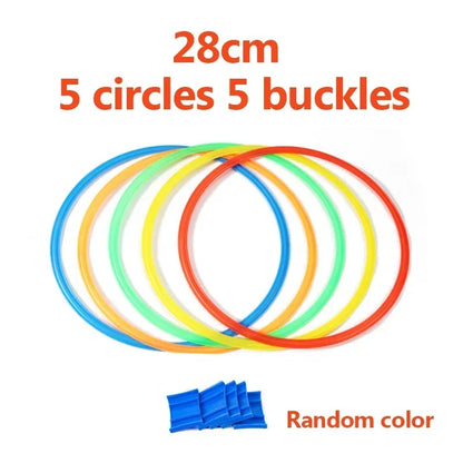 New Outdoor Kids Funny Physical Training Sport Toys Lattice Jump Ring Set Game 10 Hoops 10 Connectors for Park Play Boys Girls Beauty World Shop