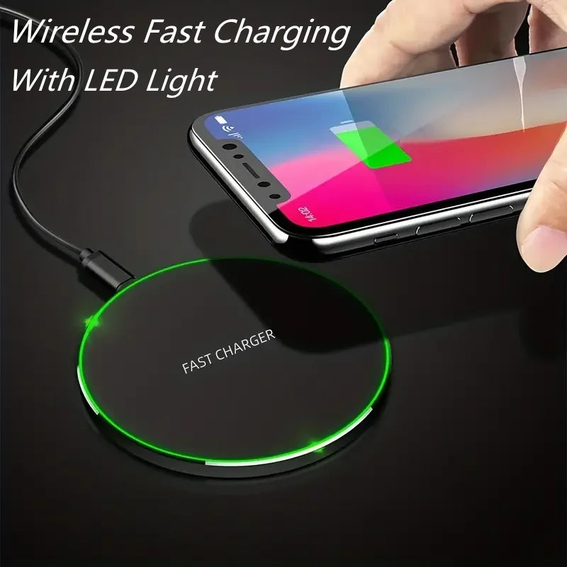 30W Wireless Charger For iPhone 15 14 13 12 X Pro Max Induction Fast Charging Pad Dock Station For Samsung S23 S22 Xiaomi Huawei Beauty World Shop