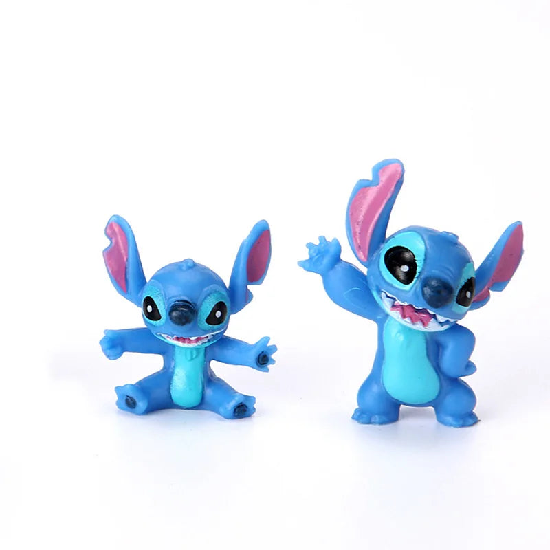 12Pcs MINI Stitch Anime Figurine Dolls Cartoon Lilo and Stitch Action Figures Collectible Decoration Model Toys Kids Gift Beauty World Shop
