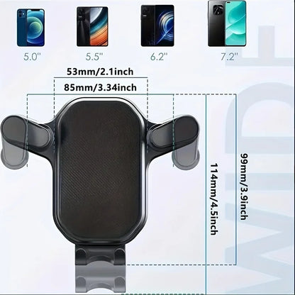Car Phone Holder Car Air Vent Clip Mount Mobile Cell Stand Smartphone GPS Support For 4.7-6.7 Inch Mobile Devices Beauty World Shop