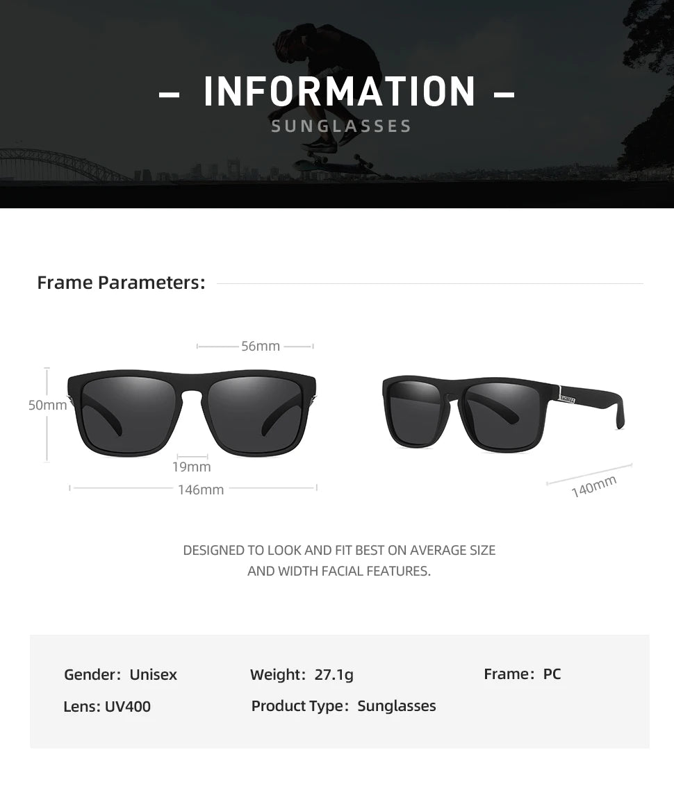 VAGHOZZ Brand Classic Sunglasses Men UV400 Fishing Sun Glasses Women Square Outdoor Male Sport Eyewear Driving Shades Beauty World Shop