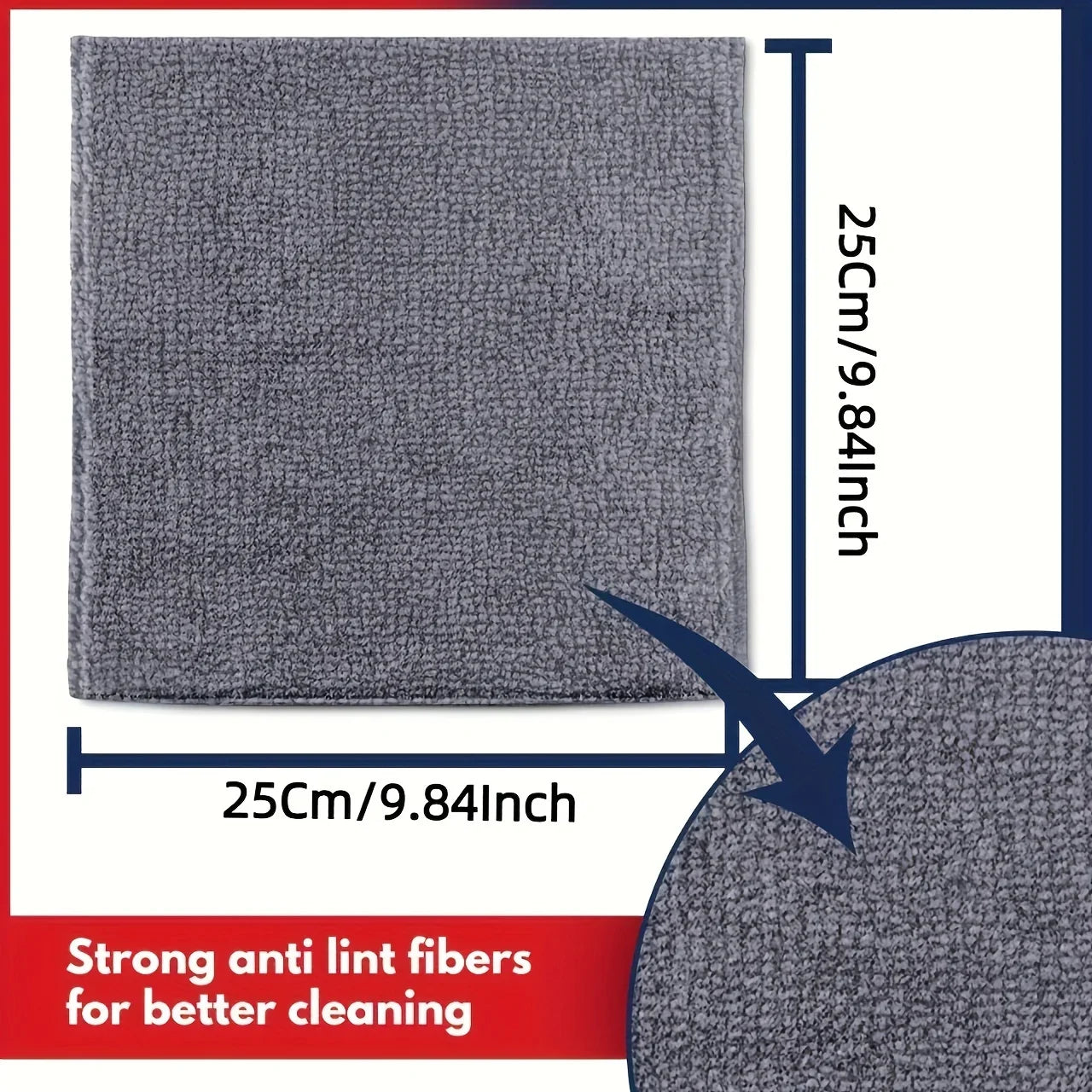 5/10/20pcs Kitchen Towel, Ultra-fine Fiber Light Gray Cleaning Cloth Set, Absorbent, Soft And Stain-removing Cloth Beauty World Shop