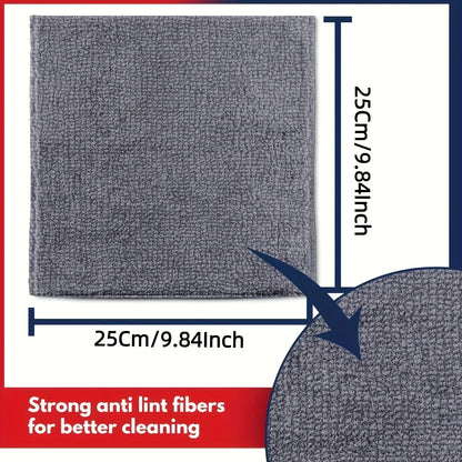 5/10/20pcs Kitchen Towel, Ultra-fine Fiber Light Gray Cleaning Cloth Set, Absorbent, Soft And Stain-removing Cloth Beauty World Shop