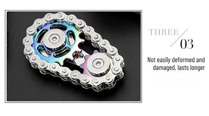 Metal Fidget Spinner Office Desk Toy Stress Relief Gears Hand Spinner for Adults desk decoration home decor Relieve stress relax Beauty World Shop