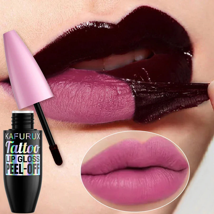 7 Colors Blading Lip Gloss Peel Long Lasting Waterproof Liquid Lipstick Pink Lip Glaze Transfer Resistant Lip Tint Makeup Gifts Beauty Trend Shop