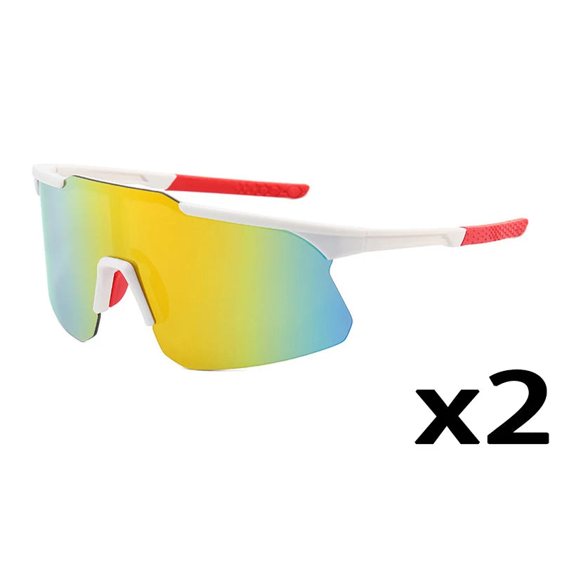 1/2/8pcsPolarized Cycling Sunglasses Outdoor Sport Cycling Riding Running Skiing Goggle Windproof Fishing Eyewear for Men Women Beauty World Shop