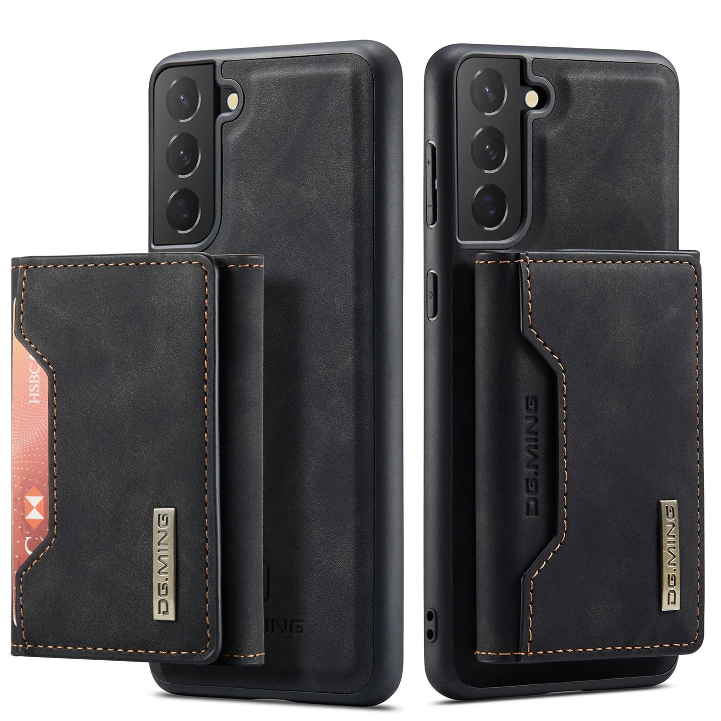 DG.MING Magnetic Detachable PU Leather Wallet Case for Samsung Galaxy S23 Ultra S22 S21 S20 FE A52 A52S A12 A54 A14 Note20 Ultra Beauty World Shop