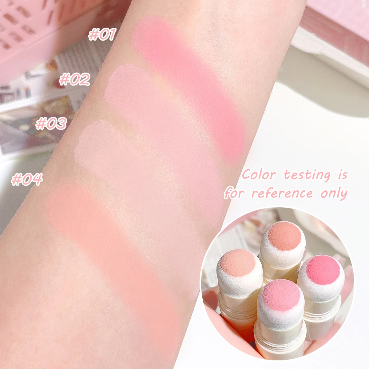 HISYI Yunrou Soft Fog Blush Stick - Energetic and Bouncy, Korean Style, Brightening, Dual-Use for Lips and Cheeks Beauty World Shop