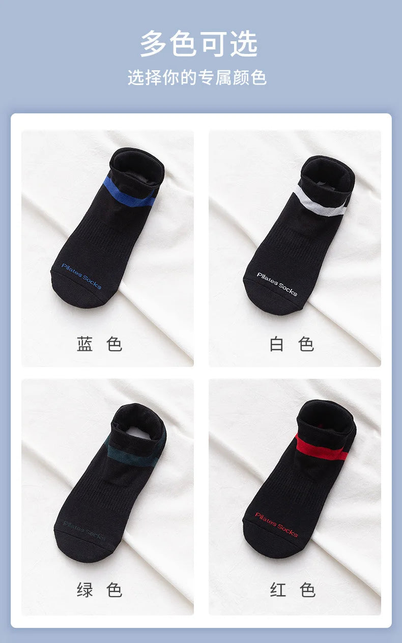 Yoga Socks Men Women Professional Silicone Non-slip Pilates Socks Large Size Indoor Floor Gym Fitness Cotton Dance Sports Socks Beauty World Shop