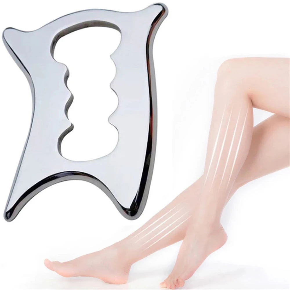 Professional Gua Sha Massage Tools, Stainless Steel Guasha Tool,Manual Massage Sticks for Jawline Sculpting & Puffiness Reducing Beauty World Shop