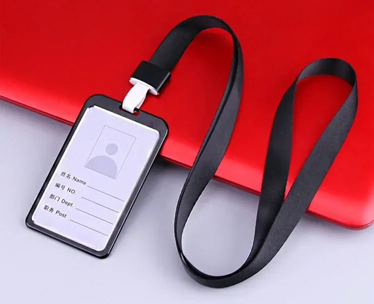 1 Pcs Aluminum Alloy Card Cover Case Bank Business Work Card Holder with ABS Retractable Badge Reel Credit ID Card Badge Bag Beauty World Shop
