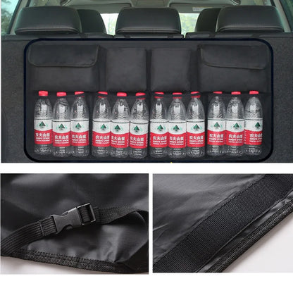 Car Trunk Organizer Adjustable Backseat Storage Bag Net High Capacity Multi-use Oxford Automobile Seat Back Organizers Universal Beauty World Shop