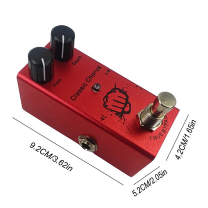 Mini Electric Guitar Effect Pedal Overdrive/Distortion Crunch/US Dream/Chorus/Vintage Phase/Digital Delay/Tremolo Beauty World Shop